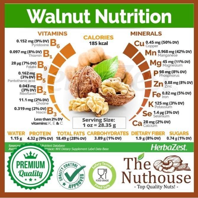 

JH8 Walnut Roasted / Kacang Walnut Panggang [1kg / 500gr / 250gr / 100gr]