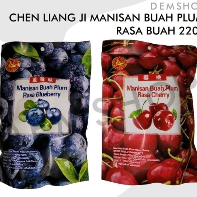 

JH8 Chen Liang Ji Manisan Buah Plum Basah Rasa Buah Blueberry Cherry 220gr