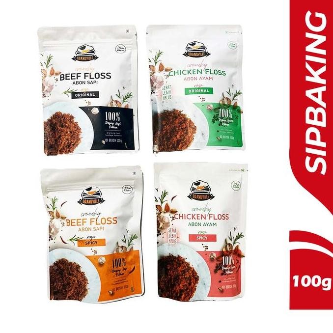 

JH8 Grandville Abon Sapi Ayam Anak / Grand Ville Beef Chicken Floss 100gr HALAL