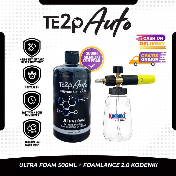 Jdm Te2P Auto Paket Bundling Foam Lance Kodenki 2.0 Te2P Auto 3.0 4.0 Shampoo & Wax Cuci Mobil Motor