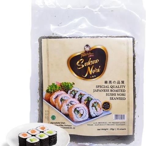 

JH8 (NEW) TOKINORI SAKAO NORI 10 SHEETS HALAL MUI 25gram (tidak repack)