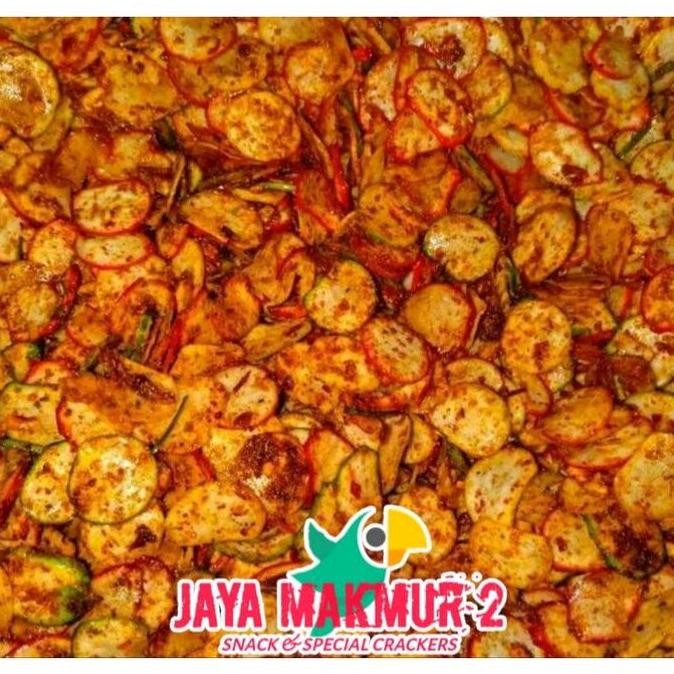 

JH8 [termurah] Seblak kering pedas daun jeruk 1kg camilan kerupuk