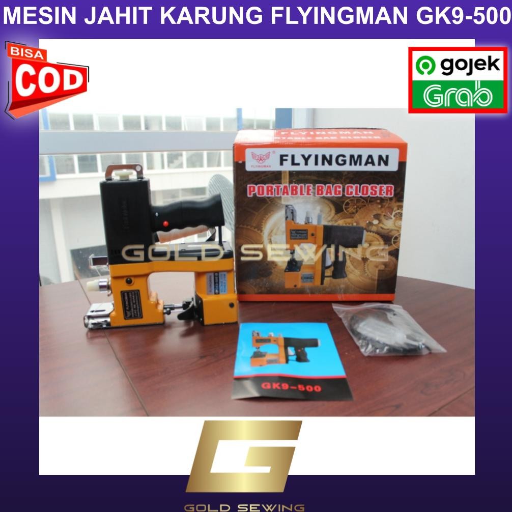 NEW FLYINGMAN GK 9 - 500 MESIN JAHIT KARUNG BERAS GEOTEXTILE PORTABLE BAG CLOSER GK9 500 GK9-500  [t