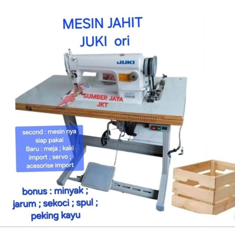 NEW mesin jahit juki second(baru :kaki/meja import; servo) [terbaik][terlaris]