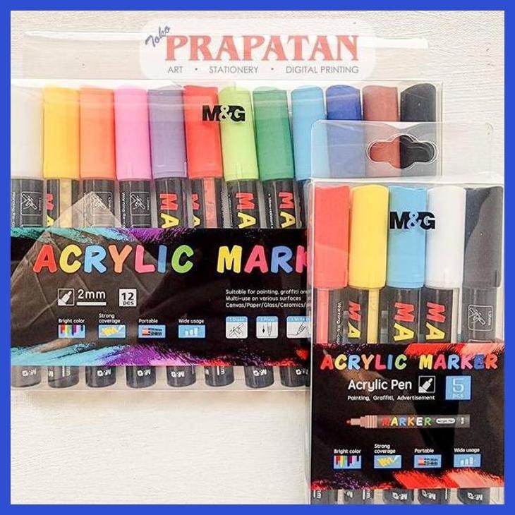 

( SEKOLAH / LUKIS ) READY M&G ACRYLIC MARKER SET APL976 | SPIDOL AKRILIK WATER BASED PIGMENT IN (SENI / MENGGAMBAR / ART / KERAJINAN ) PRIVASI AMAN