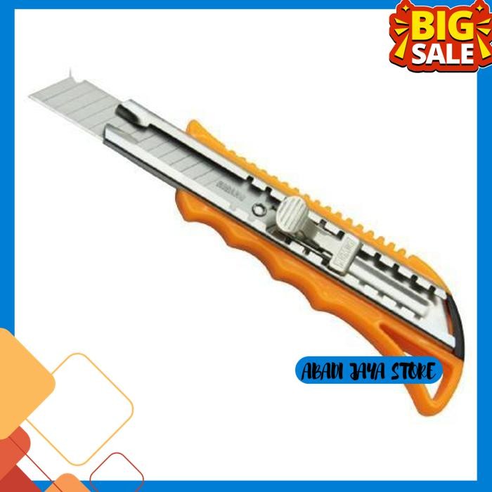 

CUTTER UKURAN BESAR FREE REFILL 18MM KATER PEMOTONG KERTAS SUPER CUTER ALAT POTONG KARDUS PLASTIK SILET HIGHT QUALITY