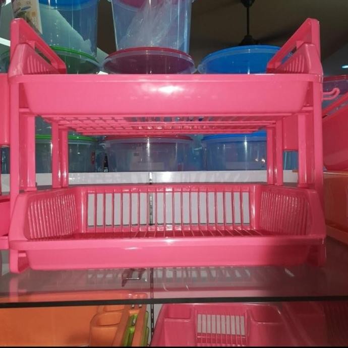 ] Rak Piring Plastik 2 Susun Maspion Bagus