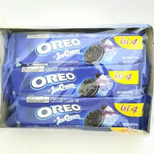 

oreo 38gr - 12 sachet @ isi 4 keping