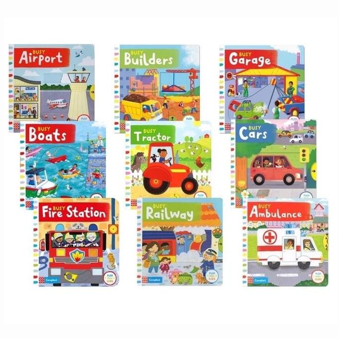 

Campbell Push Pull Slide Buku Anak busy book First Explorers Boardbook LM