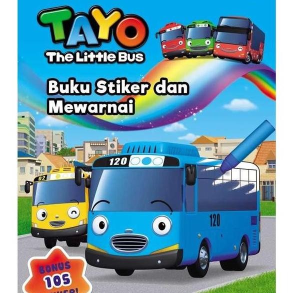 

Tayo The Little Bus Buku Stiker Dan Mewarnai