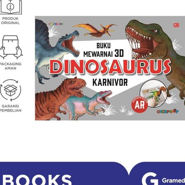 

Buku Mewarnai 3D Dinosaurus Karnivor