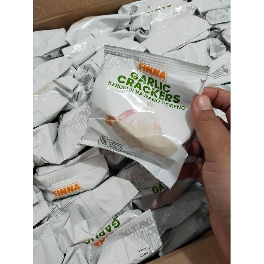 

Isi 30 pcs Murah Kerupuk Bawang Goreng Finna Garuda Halal Asin Gurih Camilan Food Snack