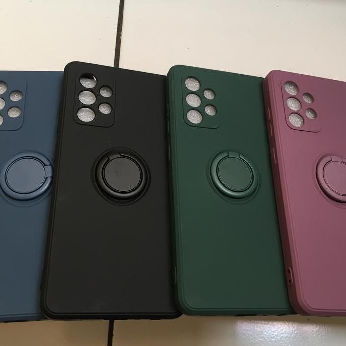 (Expert) CASING Samsung A52 A52s Tali Lanyard Soft Case Ring Standing Mewah