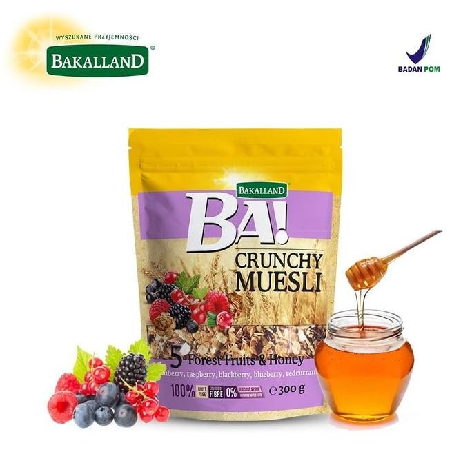 

Bakalland Ba Crunchy Muesli 5 Forest Fruits Honey 300 gr