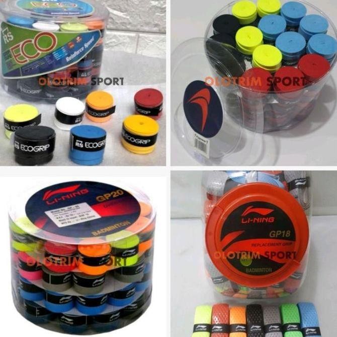 [sportshop] Grip KARET 1 TOPLES Box Kotak Dus Isi 60 48 RS HiQua Flypower SLR LiNing Eco Neptunus GP