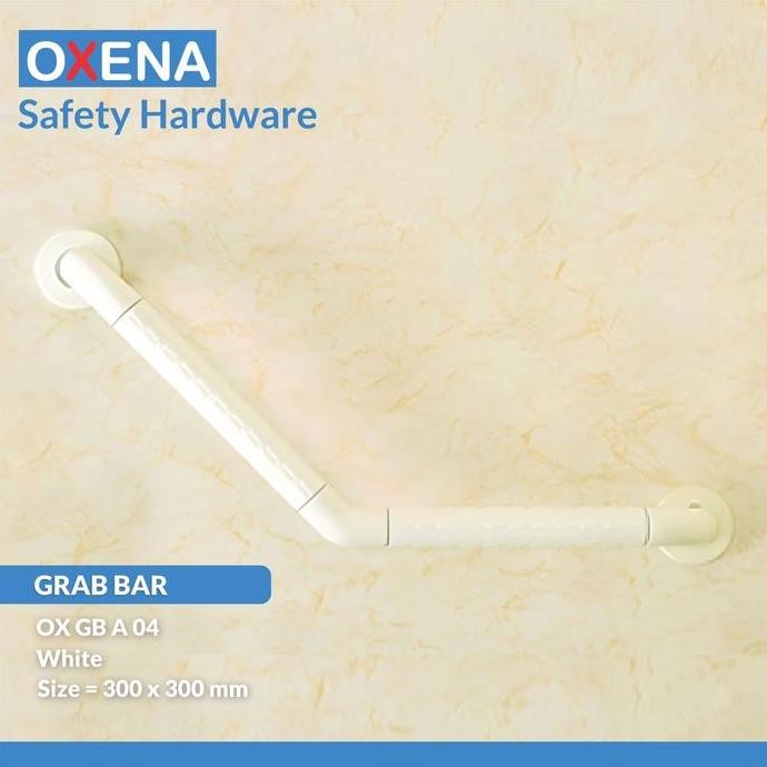 Pegangan Safety Toilet Oxena Grab Bar 135 Derajat - Ox Gb A 04