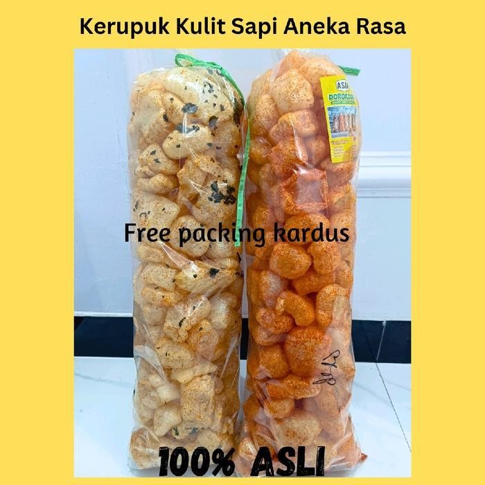 

2Bal Dorokdok Kerupuk Kulit Sapi Viral Rambak Sapi Krupuk Pedas