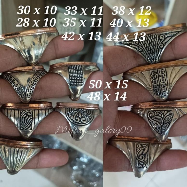 Ring emban cincin Alpaka pandan Lis tembaga DiM