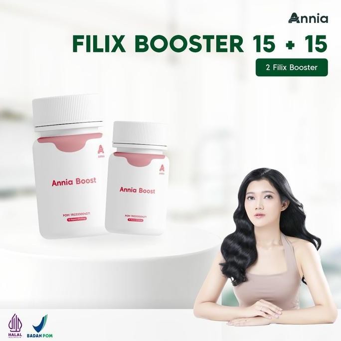 

JH8 Annia Fillix Booster isi 30 ( Fillix Booster 15 + 15 ) - Suplemen Kesehatan