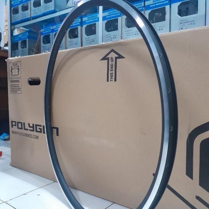 Velg/Rims Sepeda Araya Rigida 700C 28 Hole Alloy Double Wall Black/Cnc Original Dan Terpercaya