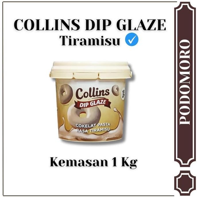 

Collins Dip Glaze 1 KG Selai Saus Topping Kue Donut Pisang All Varian Rasa Cokelat, Tiramisu, Green Tea, Taro, Strawberry, Milk, Cheese, Cappucino