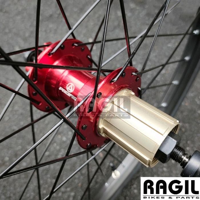 Wheelset Sepeda 20 Inch Araya Fb20 Velg Rim Rims Hub Freehub Slup Cassette Lubang 28 32 Hole 28H 32H