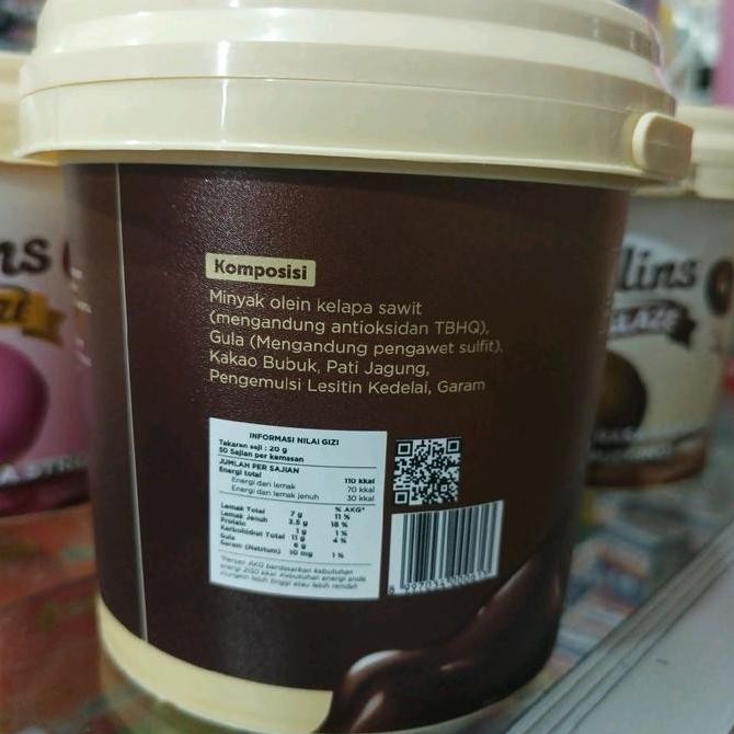 

Collins dip glaze Chocolate 1kg/Collins glaze coklat 1kg/glaze Collins 1kg coklat