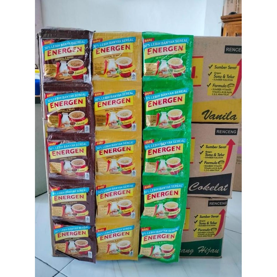 

3 Renteng / 30 Pcs Energen Sereal dan Susu