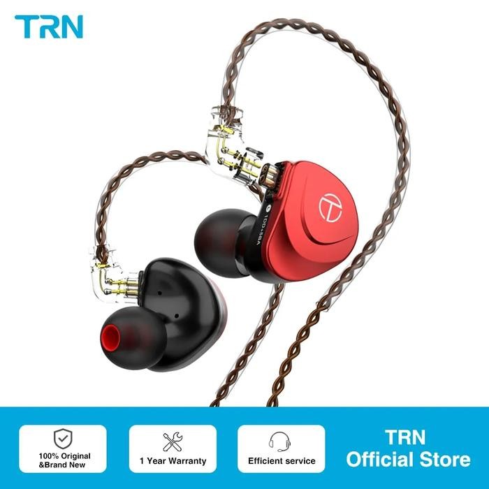 TRN V90S 5BA+1DD Metal Headset Hybrid HIFI Bass Earbuds In Ear