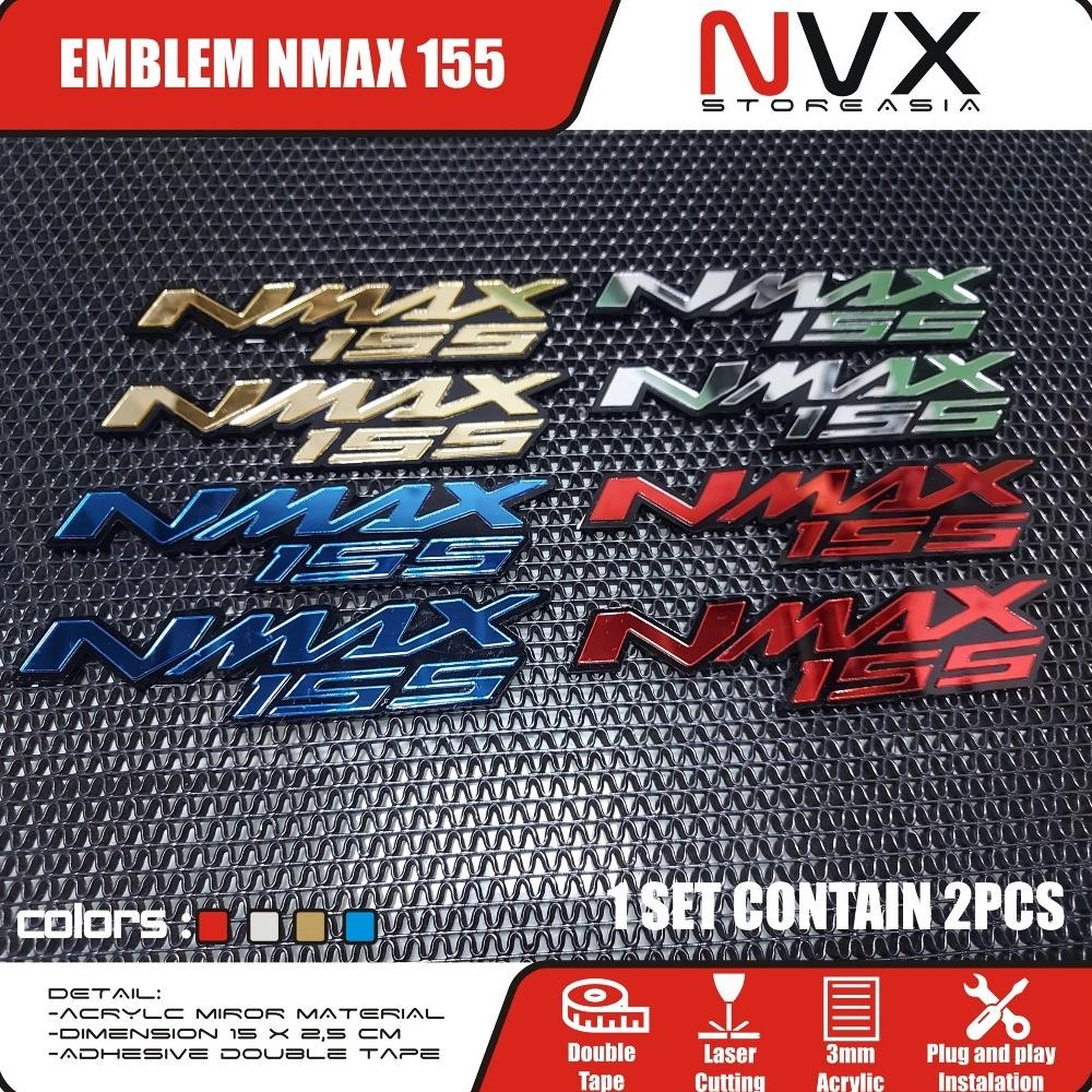 2pcs Emblem Nmax 155 YAMAHA Nmax new nmax old 155 Real picture AST