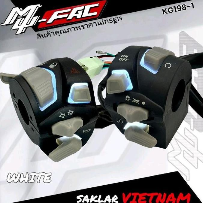 SAKLAR LED VIETNAM HOLDER STANG LAMPU LED SAKLAR MOTOR NYALA LAMPU LED SAKLAR LED VARIO NMAX PCX SCO