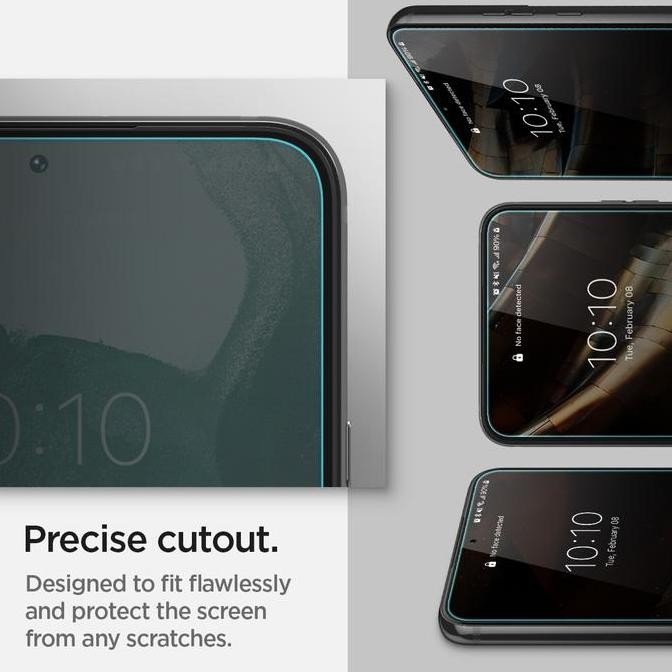 (Expert) Tempered Glass Samsung Galaxy S22 Ultra Plus Spigen Glas tR EZ Fit - S22, 2 Pack