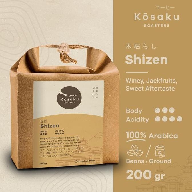 

JH8 Kosaku Shizen Coffee 200gr Biji Kopi Arabika - Coffee Beans