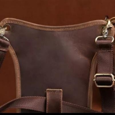 Tas Sabuk Kulit Tas Pinggang Asli Kulit Bahan Kulit - Tas Paha Kulit Original Dan Terpercaya