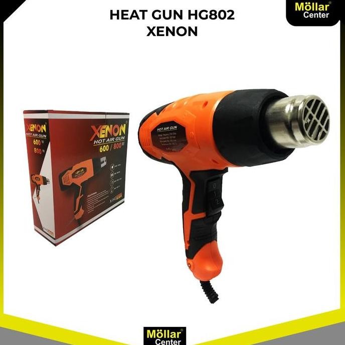 XENON HG802 MESIN HEAT GUN HOT AIR GUN PISTOL PEMANAS HOT GUN 800 WATT ORIGINAL DAN TERPERCAYA