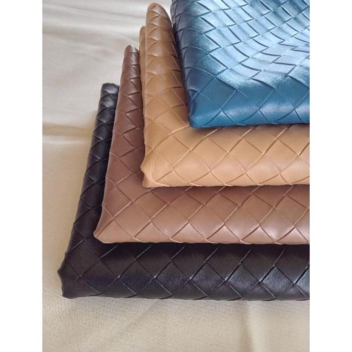 KULIT SINTETIS MOTIF ANYAMAN/KULIT SINTETIS MOTIF TIKAR/KULIT SINTETIS TIKAR/DAN BAHAN KERAJINAN