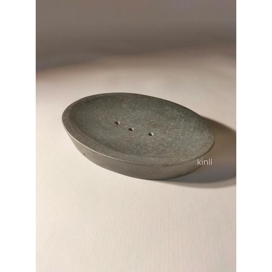 Natural River Stone Soap Dish Soap Holder Tempat Sabun Batu Alami