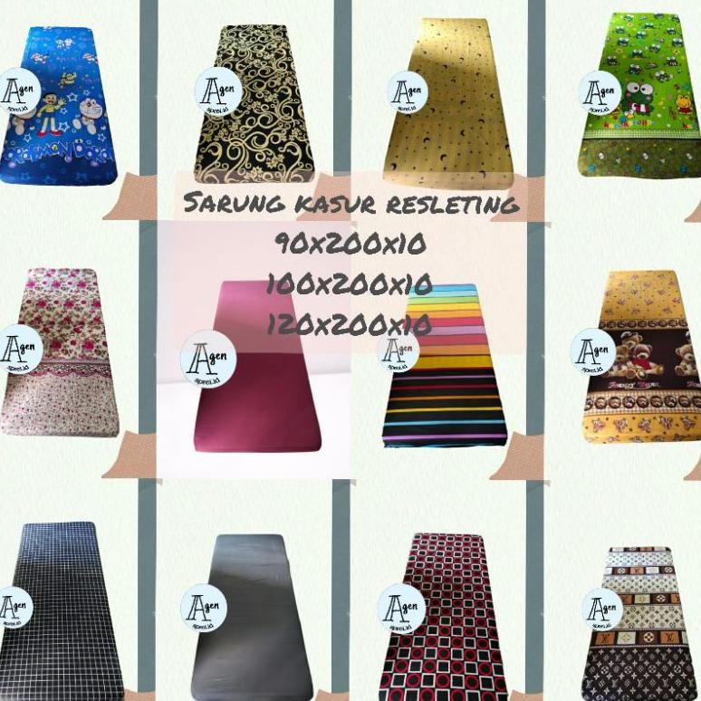 Sarung kasur busa resleting90*200*10/ 100*200*10/120*200*10 AST