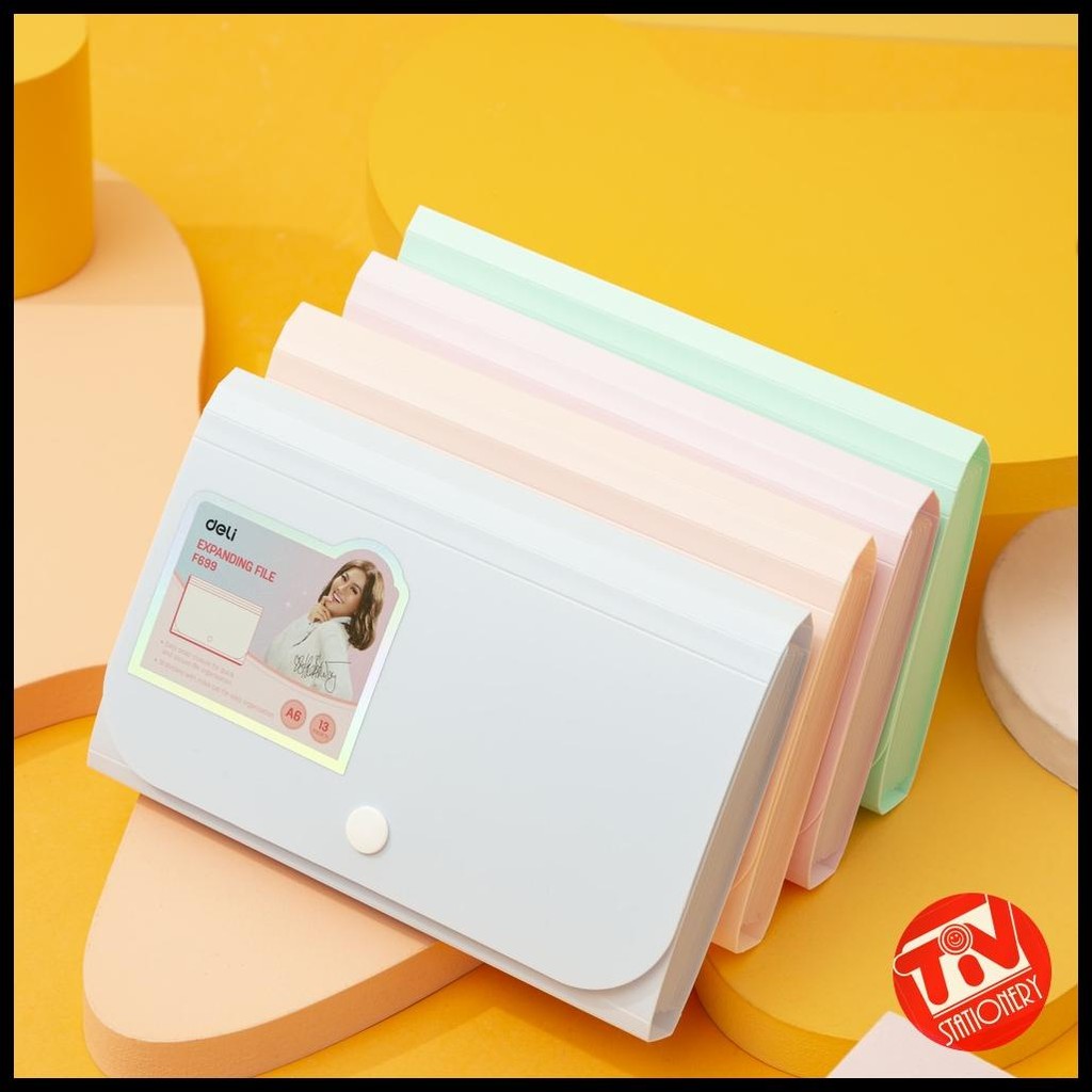 

[DELI X AGNEZ MO] DELI EXPANDING FILE / TAS DOKUMEN / MAP HARMONIKA A6 13 SLOT CF699