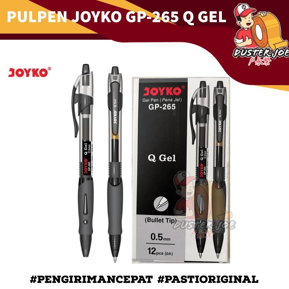 

[PER 1 PACK] Pulpen Gel Pen JOYKO GP-265 (Bullet Tip) Hitam( ISI 12 PCS) DiM