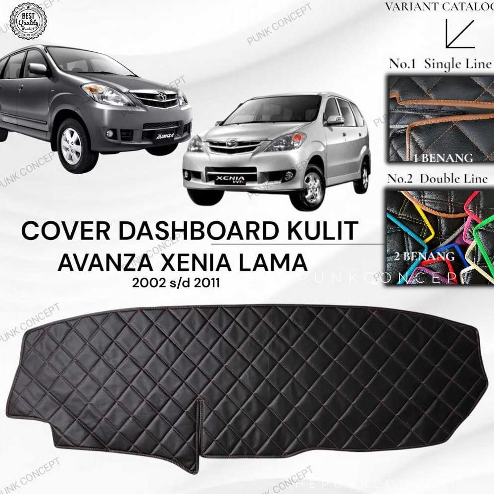 Cover Dashboard Kulit AVANZA XENIA Lama Aksesoris Pelindung Dasbor Mobil Variasi Interior AST