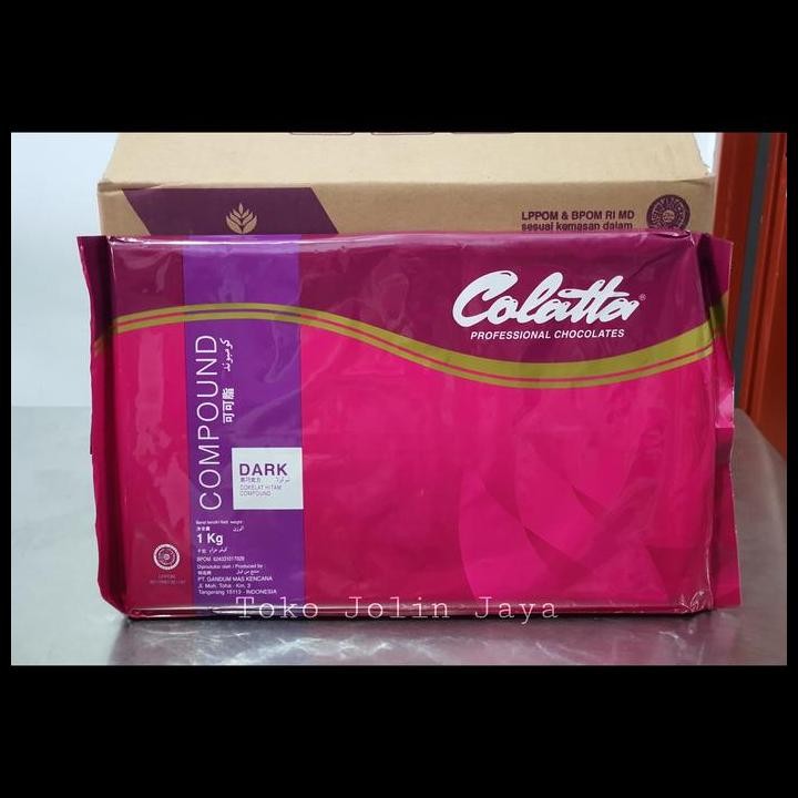 

Terlaris 1Kg Colatta Compound Dark Chocolate / Colatta Coklat Compound Dark Good Quality