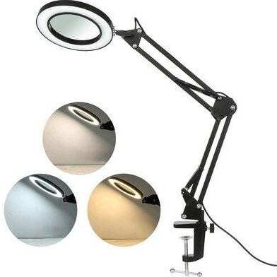 

Sale Lampu Baca Led Klip Kaca Pembesar 8X Dengan Tri Color 12W 1200Lm - Lampu Baca Berkualitas - Warna Hitam