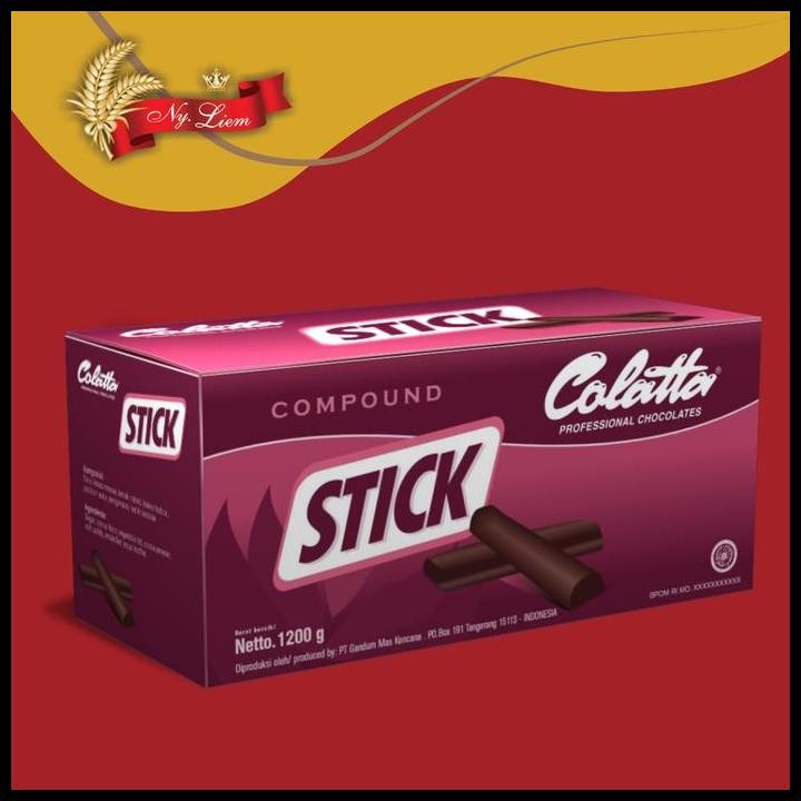

Terlaris Colatta Chocolate Stick Compound 1,2 Kg Good Quality