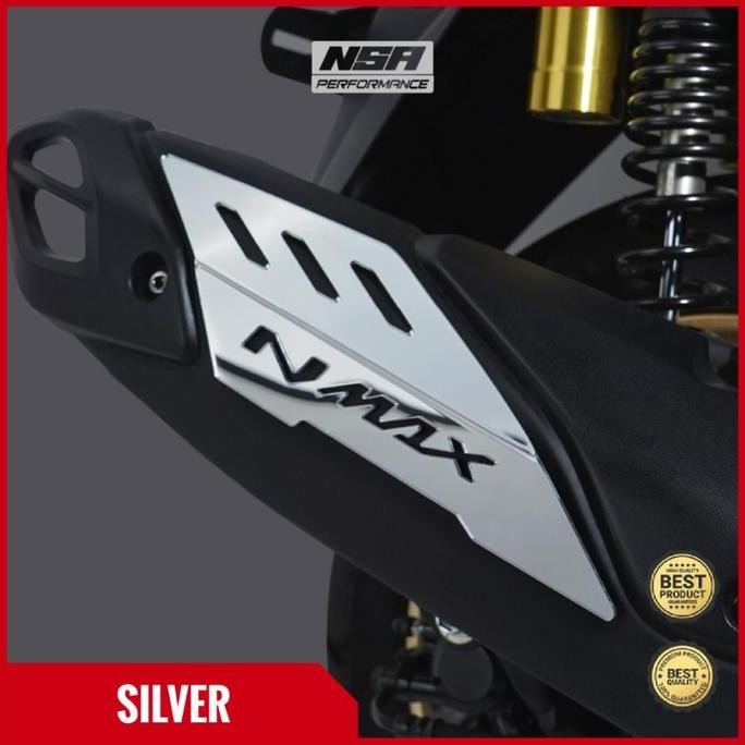 Garnish Knalpot Nmax New N-Max Neo-Neo S Turbo Tech Max 2020-2024 Gen 2 & 3 Bahan Akrilik Mirror DIS