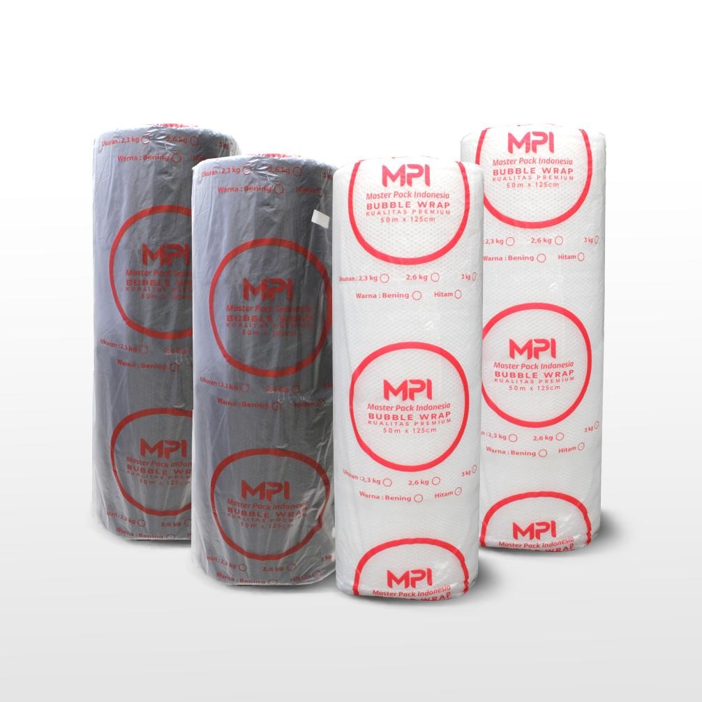 

Bubble Wrap MPI 125 Cm X 50 Meter Bening Hitam DiM