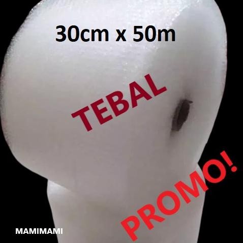

Bubble Wrap Putih Bening 30CMx50M bagus tebal Bubblewrap Bandung gosend plastik buble warp DiM