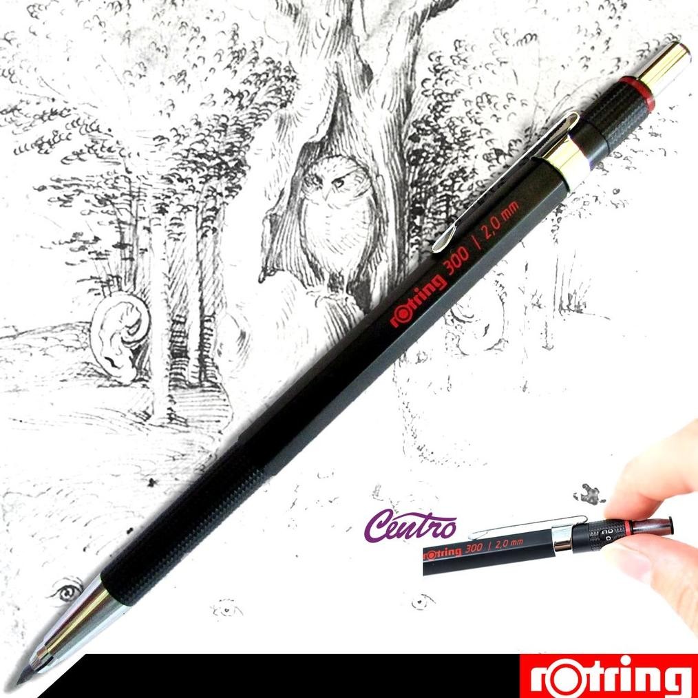 

Rotring 300 Clutch Pencil Pensil Sketsa 2mm Lead 2 mm Sketch DiM