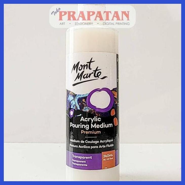 

( SEKOLAH / LUKIS ) PROMO MONT MARTE ACRYLIC POURING MEDIUM 240ML | MEDIUM POURING CAT AKRILIK (SENI / MENGGAMBAR / ART / KERAJINAN ) SIAP KIRIM