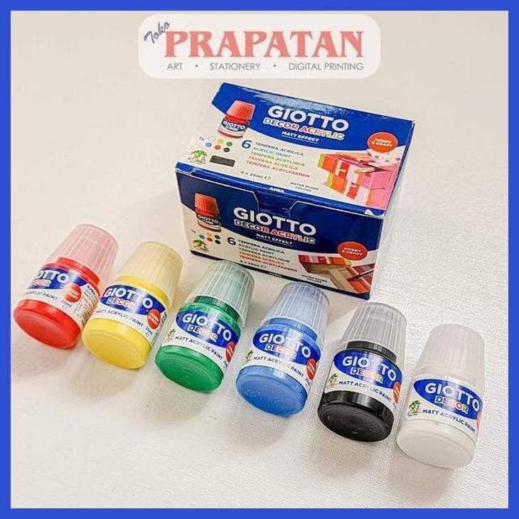 

( SEKOLAH / LUKIS ) READY CAT AKRILIK SET GIOTTO DECOR 6X25 ML | GIOTTO ACRYLIC SET (SENI / MENGGAMBAR / ART / KERAJINAN ) SIAP KIRIM